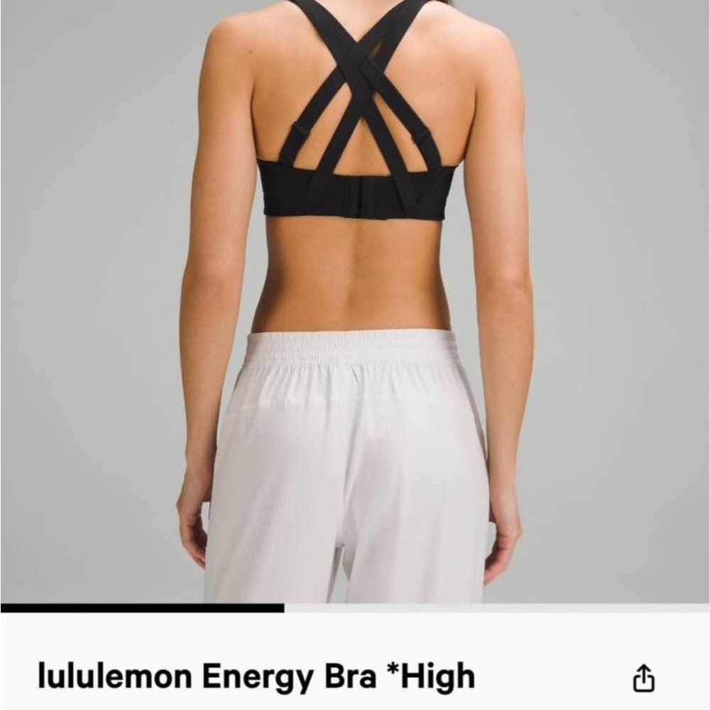 NWOT Lululemon Energy Bra High Support 38D